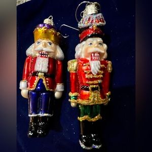 2 Old World Christmas Nutcracker Ornaments